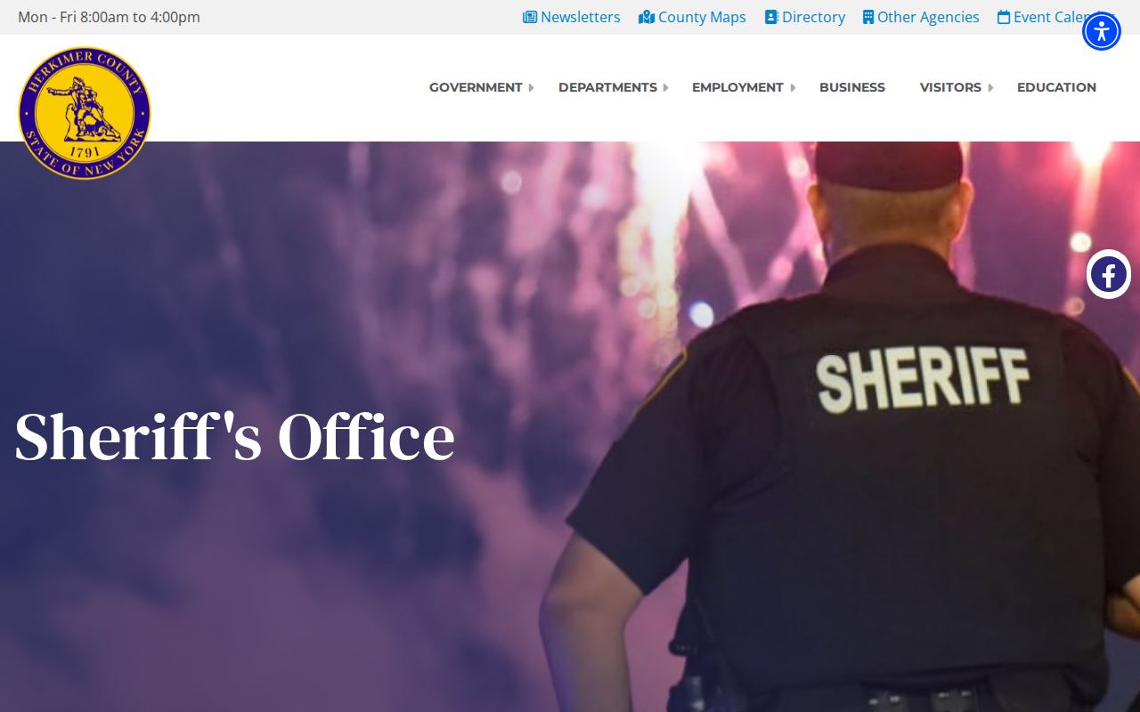 Herkimer County arrest records Sheriff's Office page