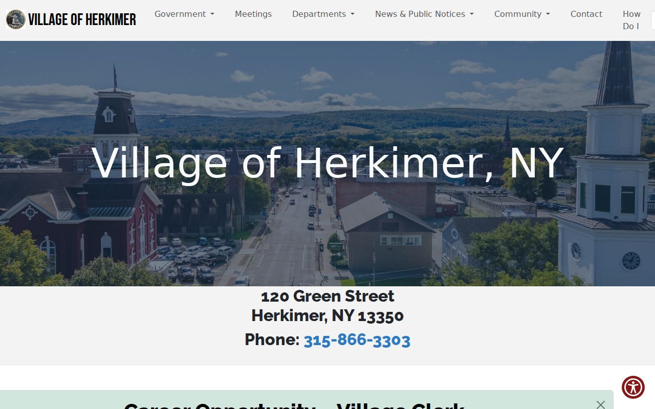 Herkimer village government source for criminal record contacts