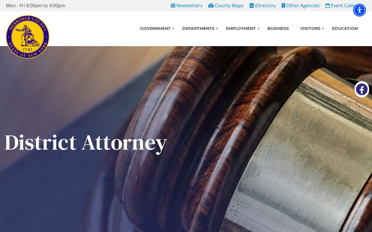 Herkimer County criminal court case District Attorney page