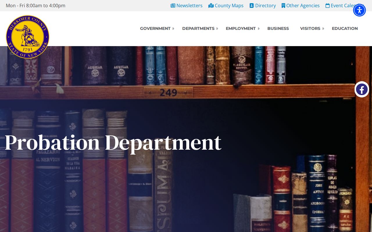 Herkimer County criminal records probation department page